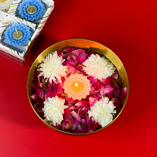 Floating Flower Candles – Pack of 6