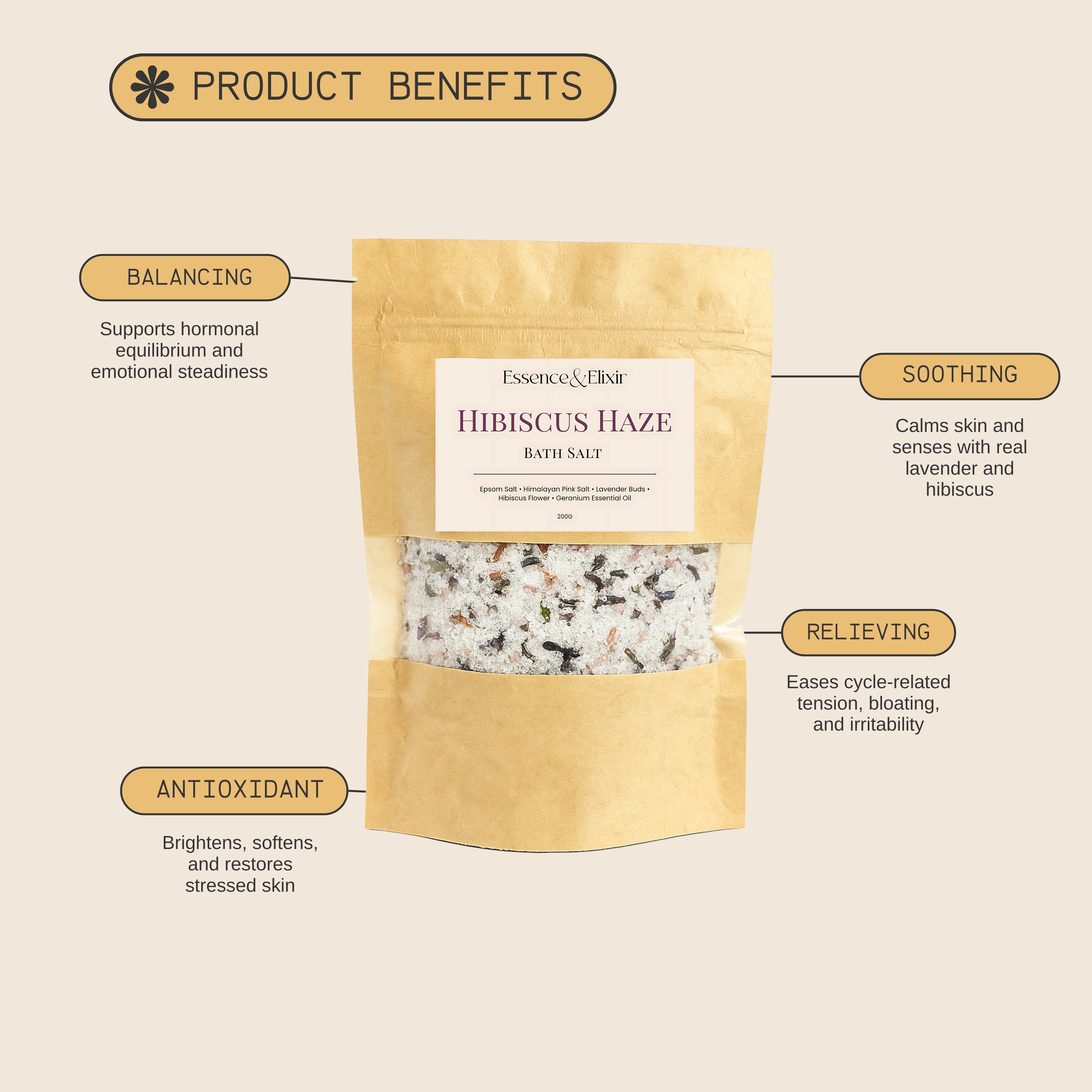 Hibiscus Haze – Floral Bath Salt