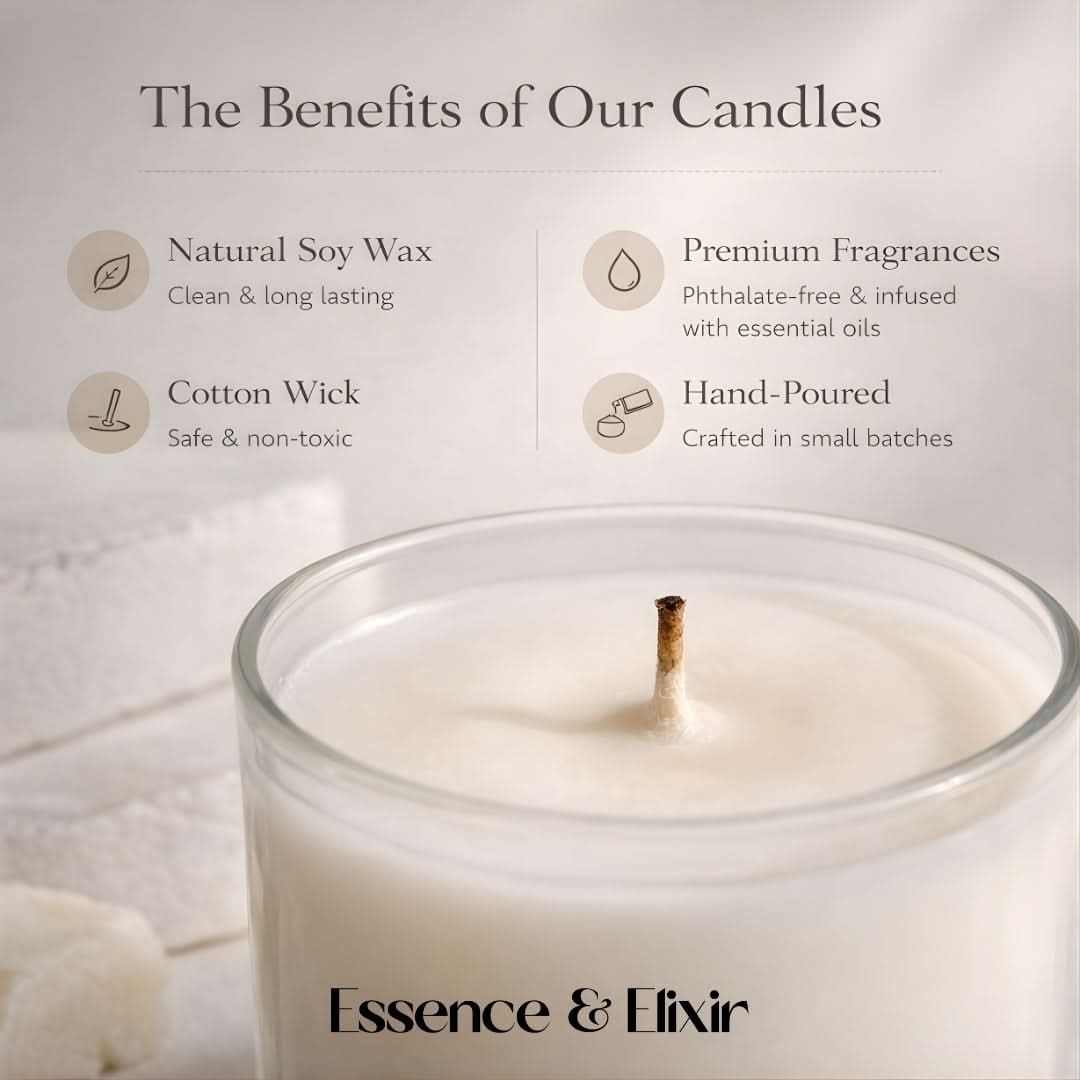 Sunrise Serenade Candle – Bergamot Jasmine Sandalwood | Essence